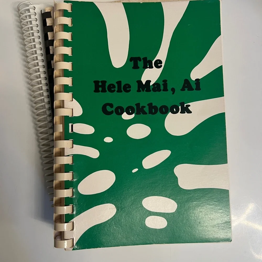 Vintage Hawaii Cookbook Lot Ono Cooking II Cherry Blossom Festival Hele Mai Ai